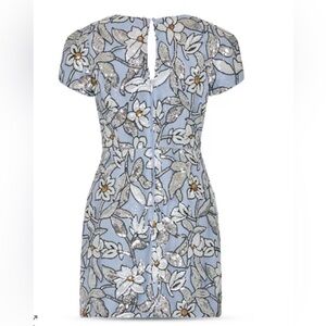 MILLY
Rowen Silver Floral Sequins Dress